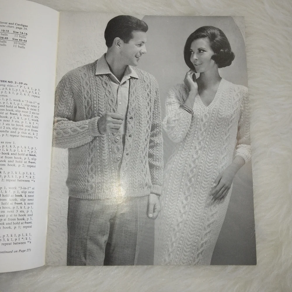 BOOK Aran Fisherman Sweaters to KNIT for men women and children Stunning…